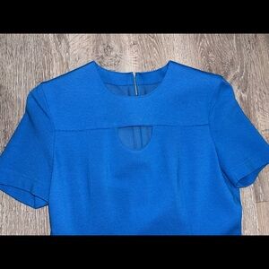 Akris Punto blue cutout sheath dress. ✨